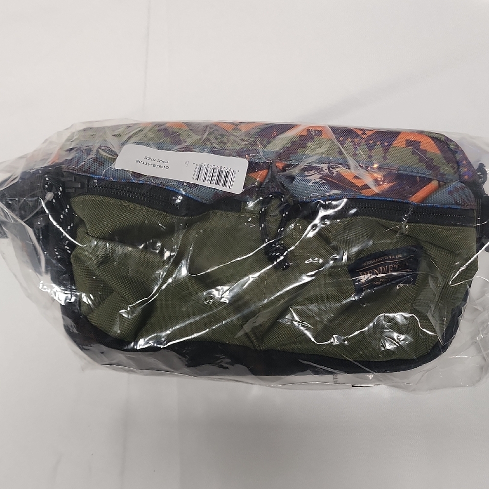 Stylish Green and Multicolor Men's Bag